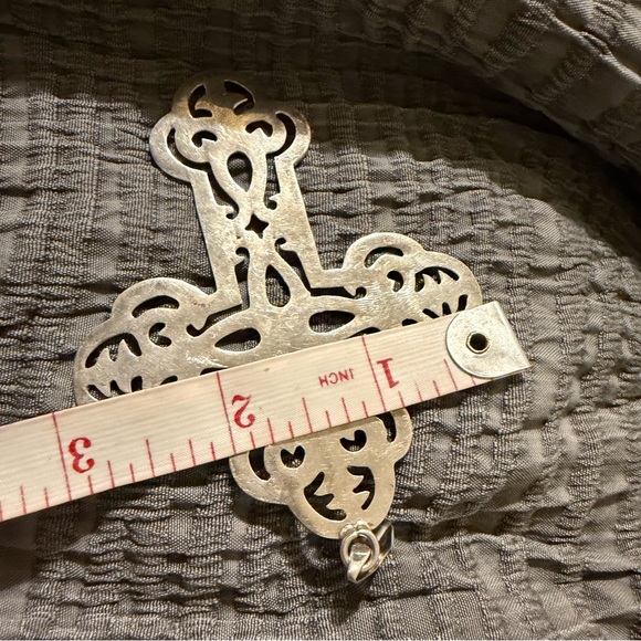 Vintage 925 Sterling Silver Filigree Cross Pendant – Made in Mexico - Picture 9 of 9